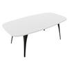 COUCHTISCH Fabiola - Schwarz/Weiß, Holzwerkstoff/Metall (60/120/45cm) - MIRJAN24