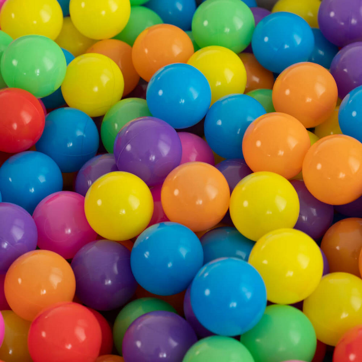 SPIELBÄLLE SPIN - Farbe: Bunt, Menge: 360 - Multicolor, Kunststoff (6/6/6cm) - Home Deluxe