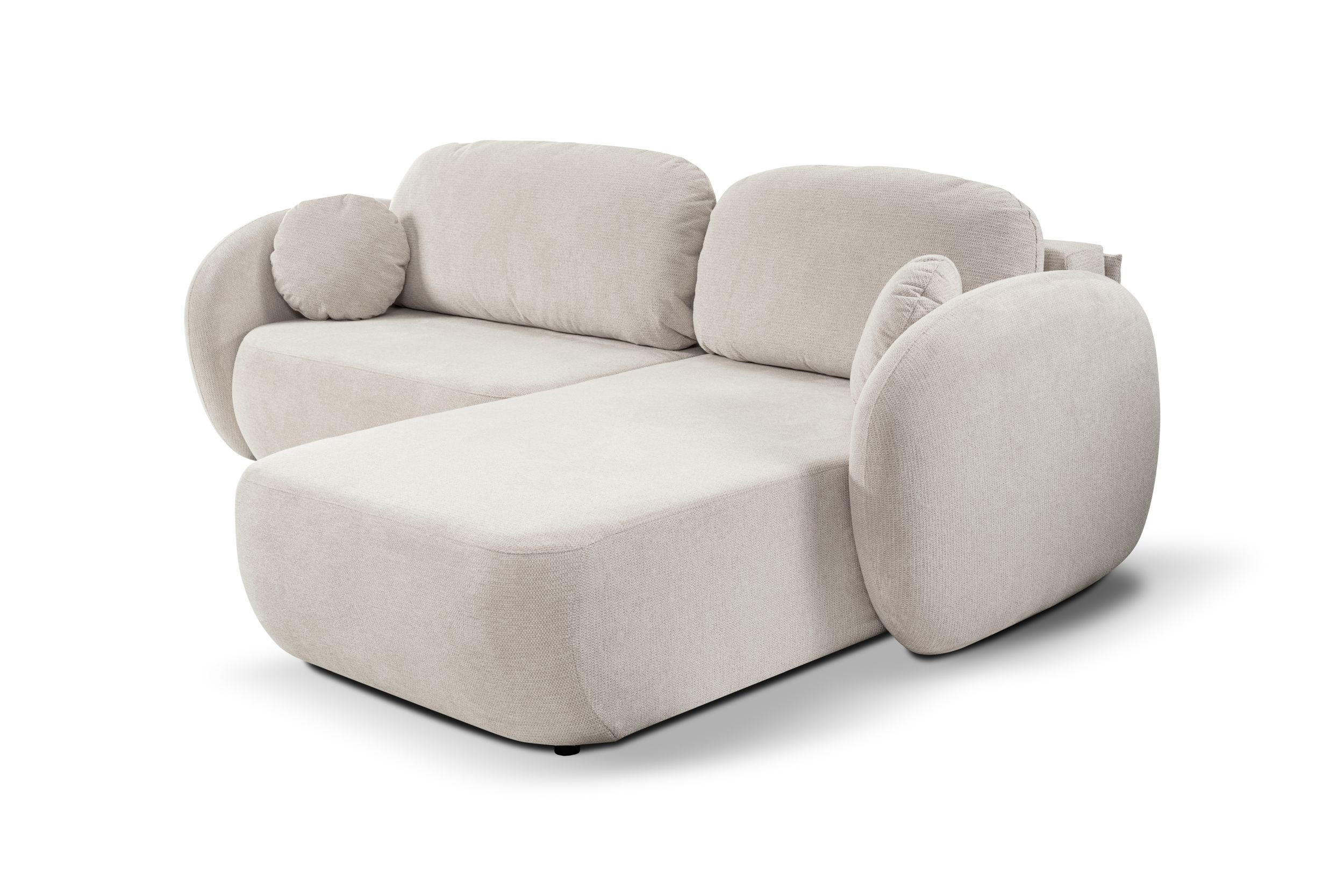 ECKSOFA Olena - Weiß (Aragon 01) - Weiß, Holzwerkstoff (248/174cm)