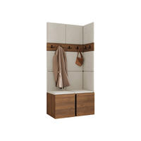 MOBILIER PENTRU HOL Orion I - bej/culoare lemn de nuc, material plastic/compozit lemnos (84/186/46cm) - MIRJAN24