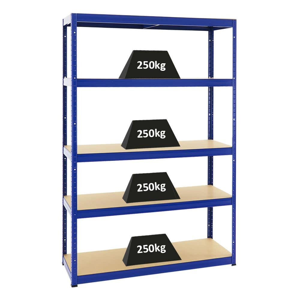 SCHWERLASTREGAL Big Elephant S 180x120x45 cm Fachlast 250 kg Blau - Blau, Metall (120/180/45cm) - PROREGAL