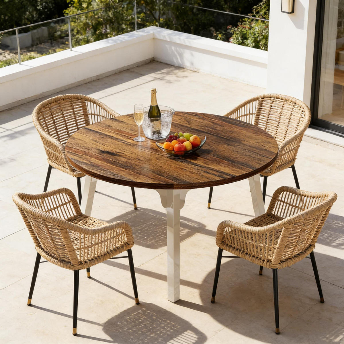 ESSTISCH Braun rund - Braun, Holz (47.28/47.28/29.55cm) - Kaket