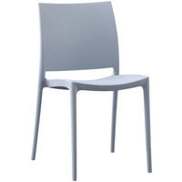 GARTENSTUHL Kunststoff Hellgrau - Hellgrau, Kunststoff (42/81/49cm) - CLP