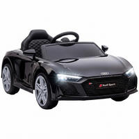 KINDER-ELEKTROAUTO Kunststoff Stahl Schwarz - Schwarz, Kunststoff (107/58/44cm) - AIYAPLAY