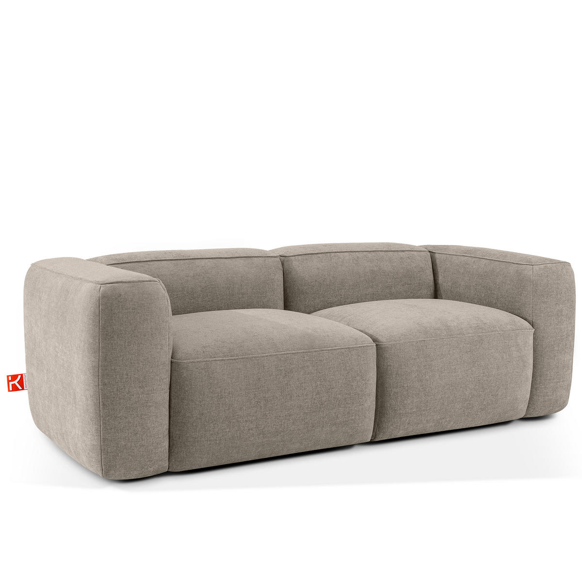 2-SITZER SOFA FUBBO, Beige - Beige, Holz/Holzwerkstoff (210/73/96cm) - KONSIMO®