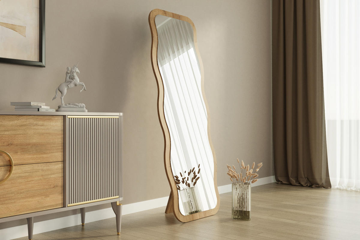 STANDSPIEGEL AROL BEIGE OS 91232 - Beige, Holzwerkstoff (50/160/2cm) - moebel17