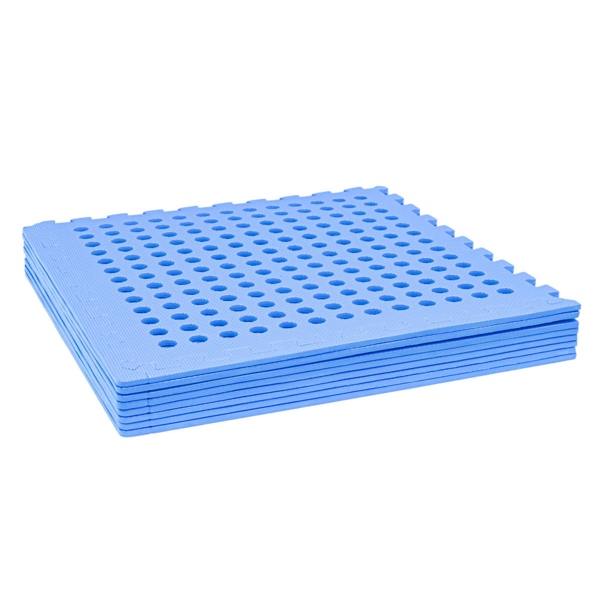 POOLMATTEN 2,8m² 8 EVA Matten 62 cm Blau - Blau, Kunststoff (62/62cm) - eyepower