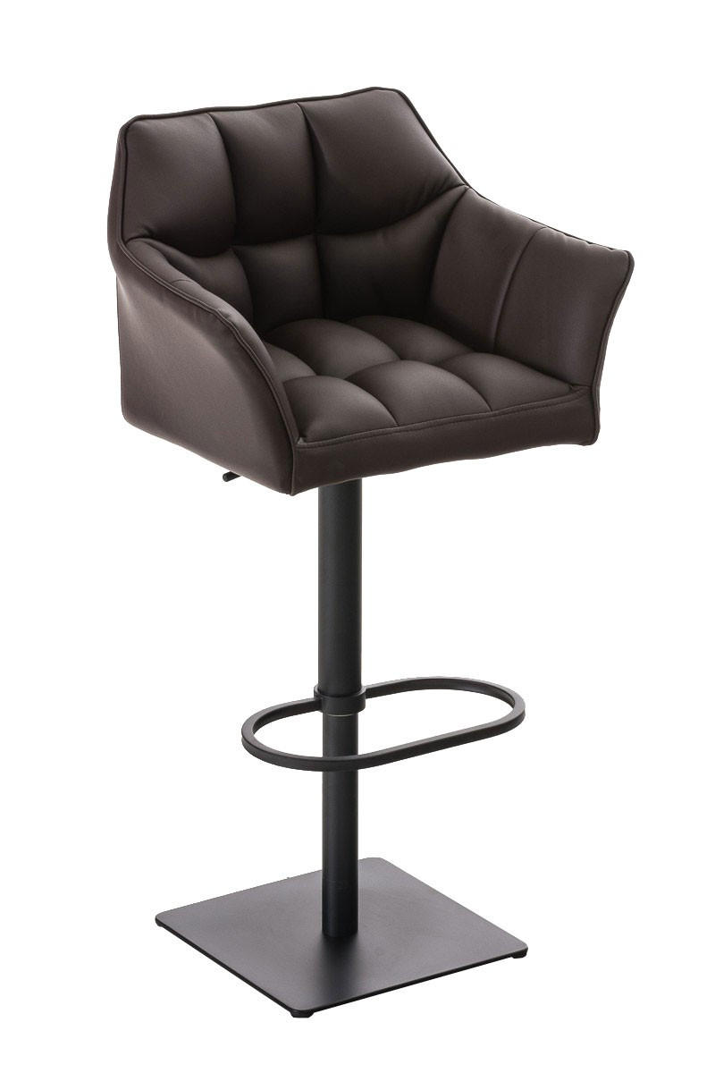 BARHOCKER Damaso 88x64x45 cm braun - Braun, Leder (64/88/45cm) - furnicato