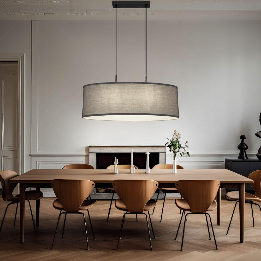 LED HÄNGELEUCHTE Metall Anthrazit Schwarz - Anthrazit, Metall (75/22/120cm) - Globo Lighting