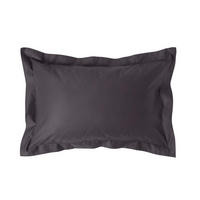 KISSENBEZUG Stehsaum Premium, Ägyptische Baumwolle, Fadendichte 1000 - Anthrazit, Textil (48/74cm) - Homescapes