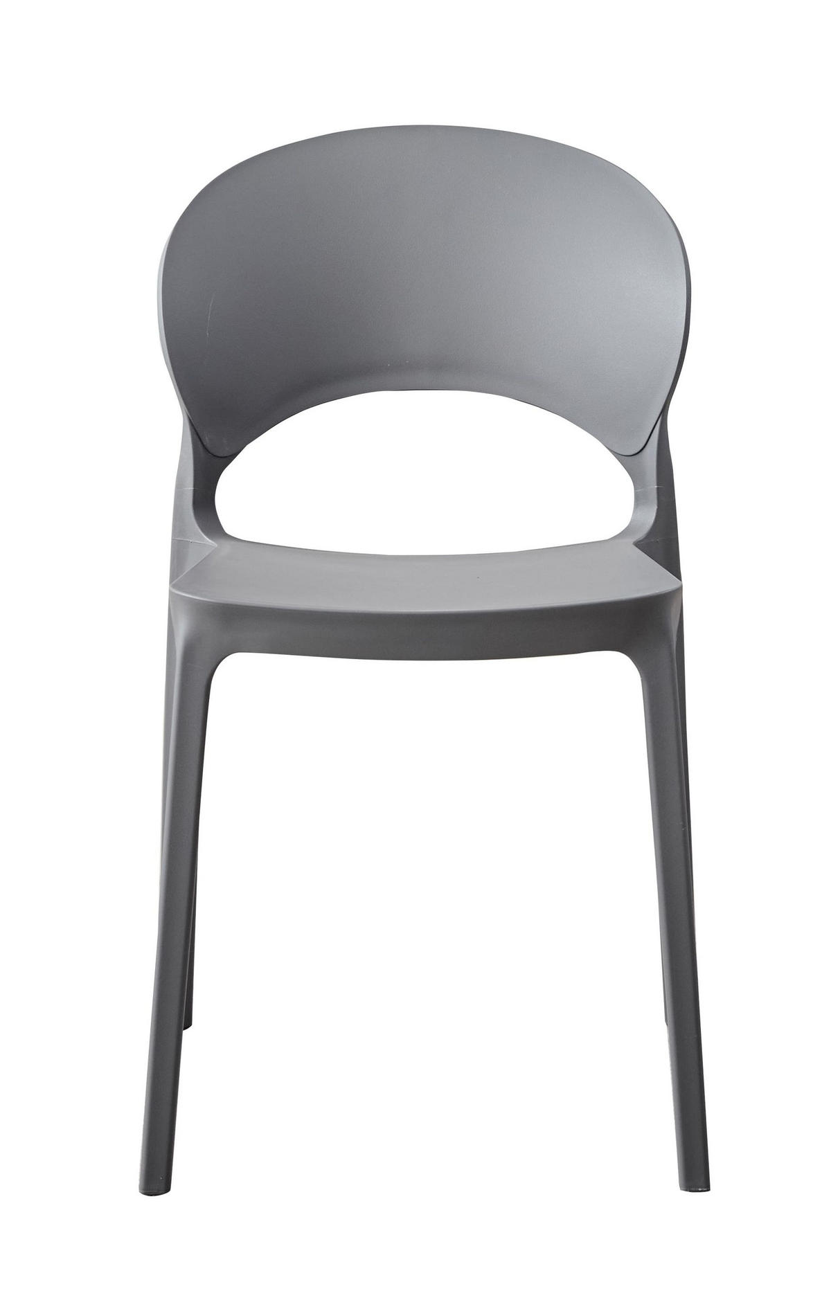 STAPELSTUHL Quito 47x58x78 cm, Kunststoff, Anthrazit - Anthrazit, Kunststoff (47/78/58cm) - dasmöbelwerk