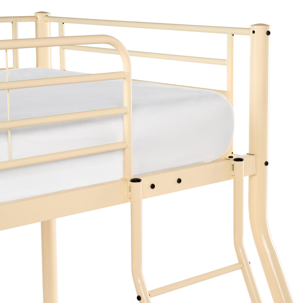 HOCHBETT Metall 90/120/200 cm Beige Chadurie - Beige, Metall (90/200cm) - Beliani