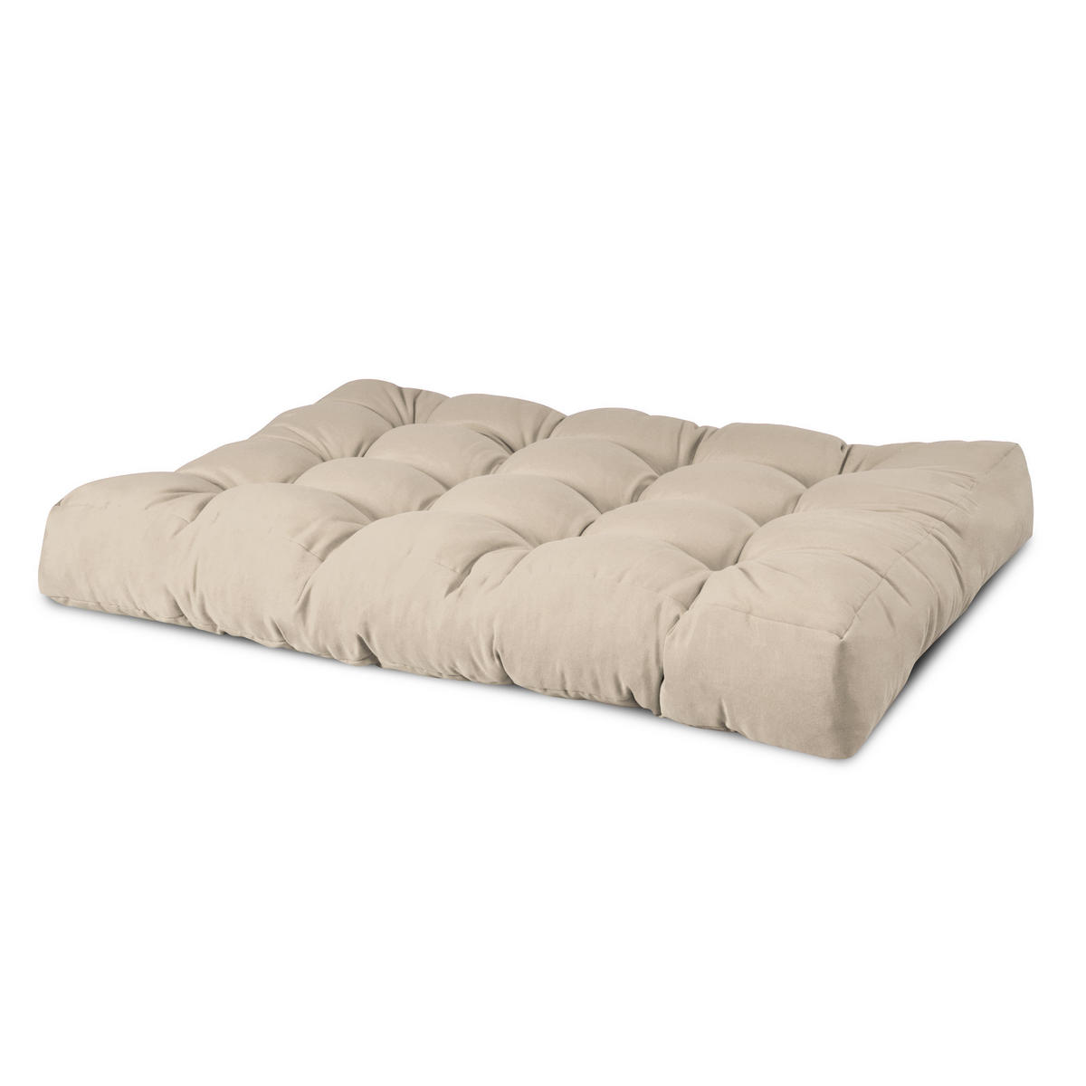 PALETTENKISSEN Eco Style Sitz 120/80/15 cm Natur - Beige, Textil (80/15/120cm) - Beautissu 