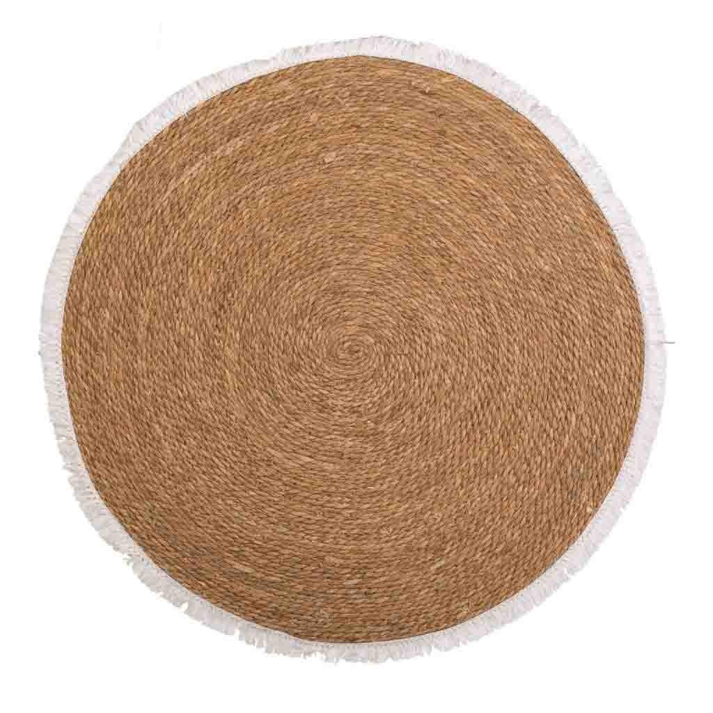 NATURFASERTEPPICH braun handgewebt D100x1 cm - Braun, Naturmaterialien/Naturmaterialen (100/100cm) - Wanderlust