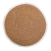 NATURFASERTEPPICH braun handgewebt D100x1 cm - Braun, Naturmaterialien/Naturmaterialen (100/100cm) - Wanderlust