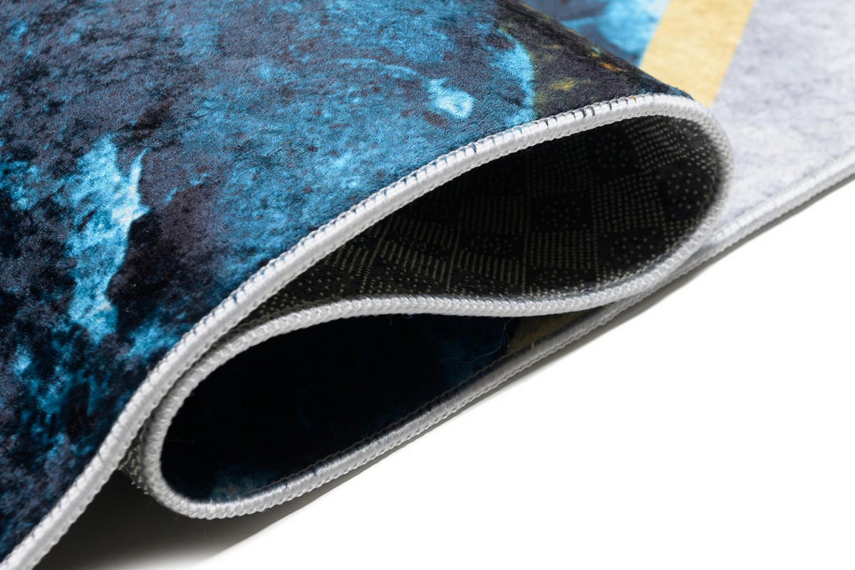 TEPPICH TOSCANA Dunkelblau 80/150 cm - Dunkelblau, Textil (80/150cm) - Tapiso
