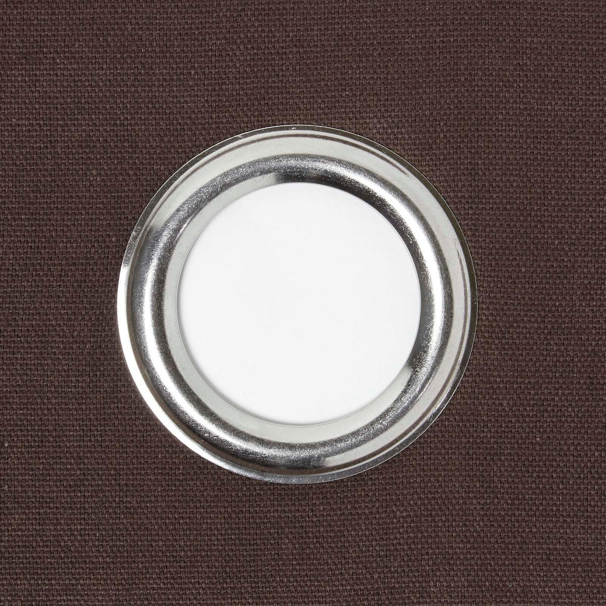 ÖSENVORHANG blickdicht 2er-Set, 117/137 cm - Braun, Textil (117/137cm) - Homescapes