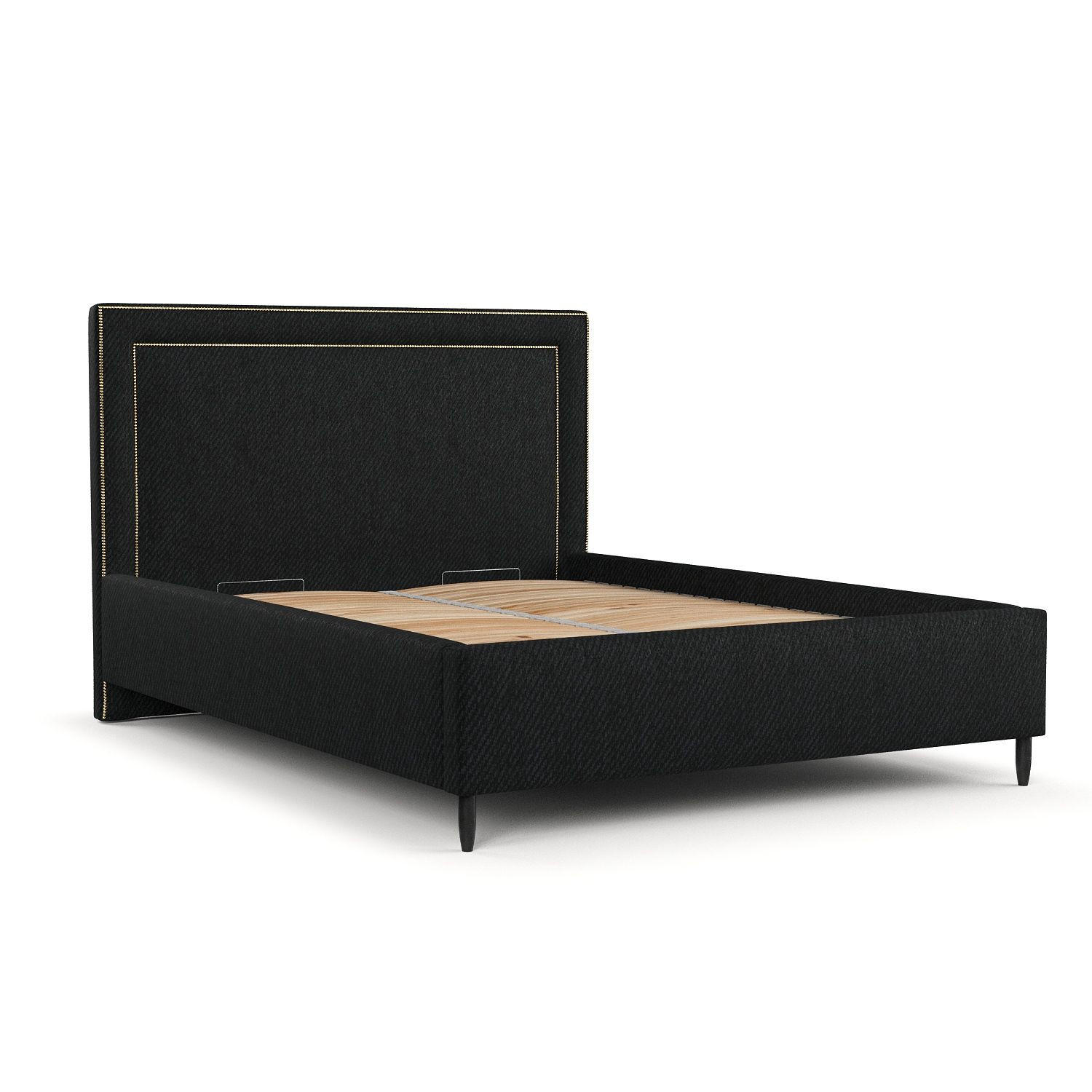 Maison de Reve Polsterbett Schwarz 120x200 cm