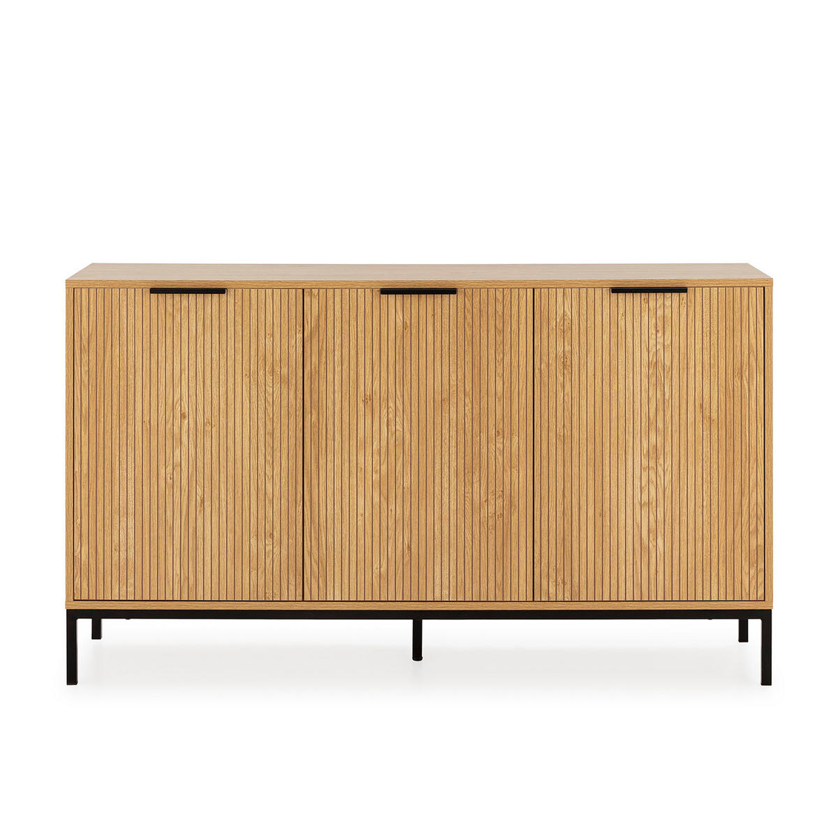 SIDEBOARD Mónica 3 türen in Eichenfarbe - Honigeiche, Holzwerkstoff (140/80/40cm)