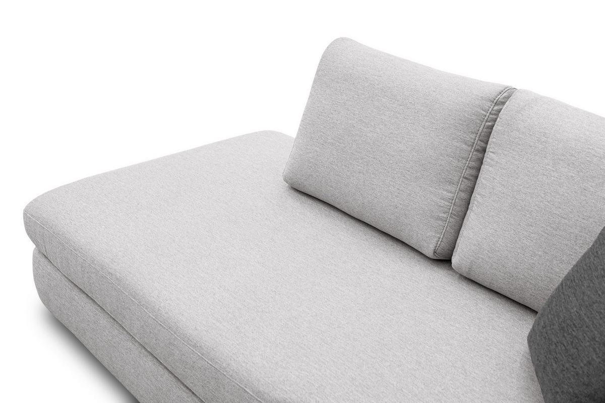 ECKSOFA OTTO 5-Sitzer, hellgrau - Hellgrau, Holzwerkstoff/Textil (219/279cm) - Courtois Laville