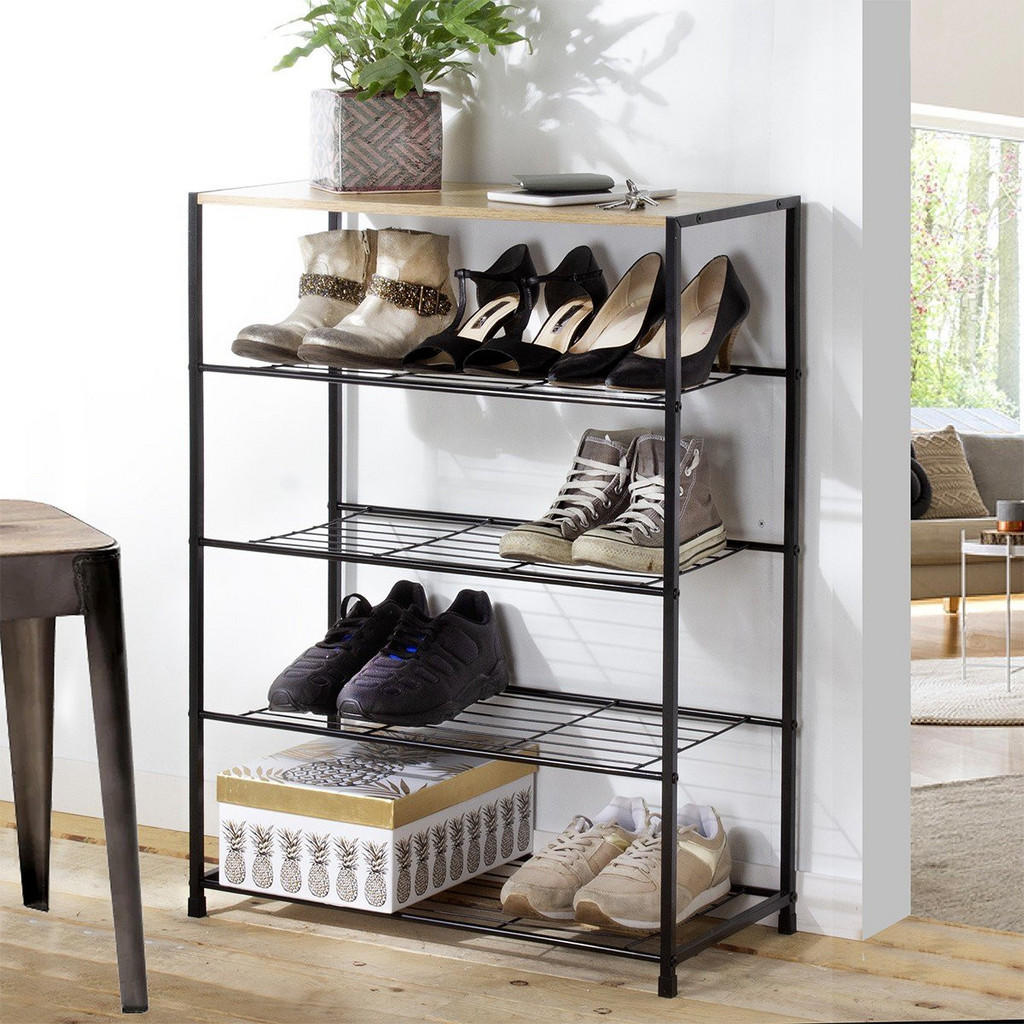 Thumbnail - Calicosy Schuhregal, Apfelbaum, Holzwerkstoff, 30x83x63 cm, Garderobe, Schuhaufbewahrung, Schuhregale