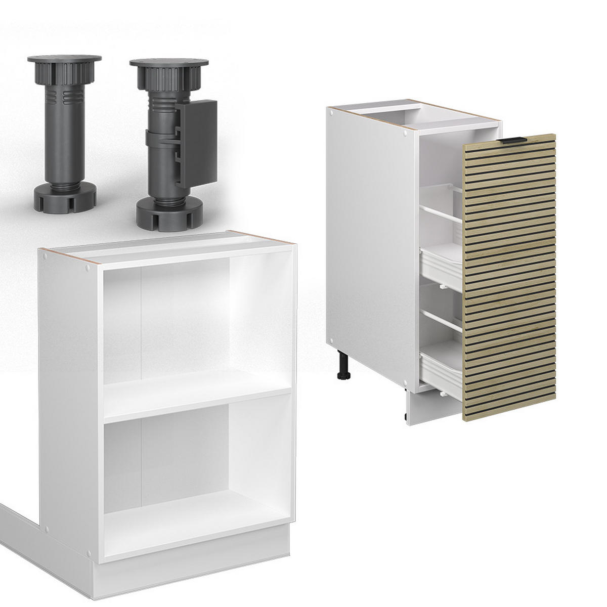 KUCHYŇSKÝ OSTROV Fame-Line Dubový panel - barva dubu, kompozitní dřevo (90/82/60cm) - Vicco