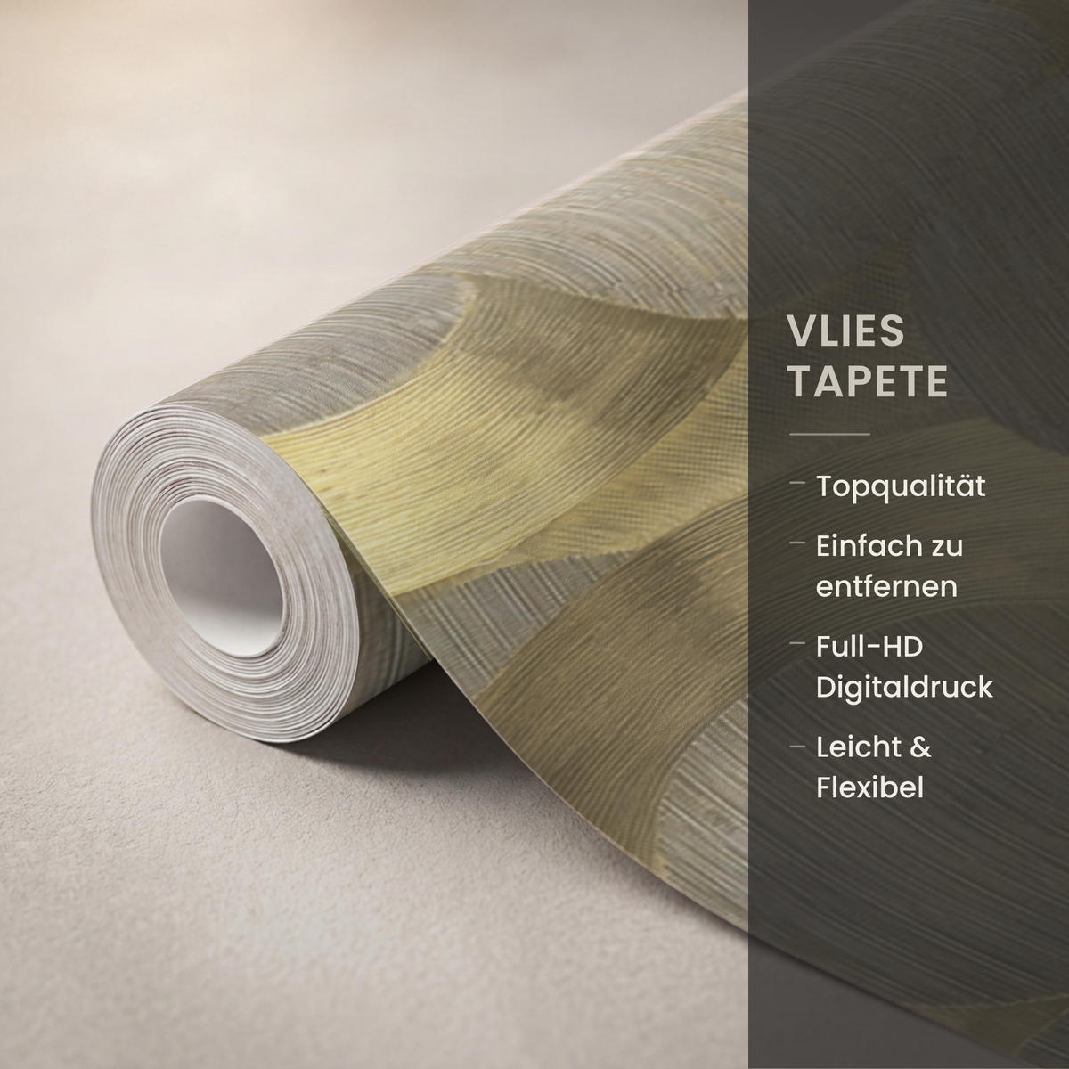 TAPETE - Modern - Geometrisch - Gold - 350x200 cm - Goldfarben, Papier (350/200cm) - OnlyWow