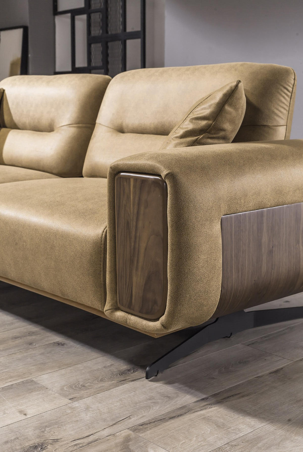 SITZGARNITUR Royal, Braun Stellvariante 3+2+1 - Braun, Leder (240/100/90cm) - Villa Möbel