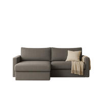 ECKSOFA Bendik In Faro - Grau, Holzwerkstoff/Textil (224/140cm) - Fun Möbel