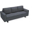 3-SITZER SOFA Monte mit Schlaffunktion grun - Grau, Textil (225/73/95cm) - Beautysofa