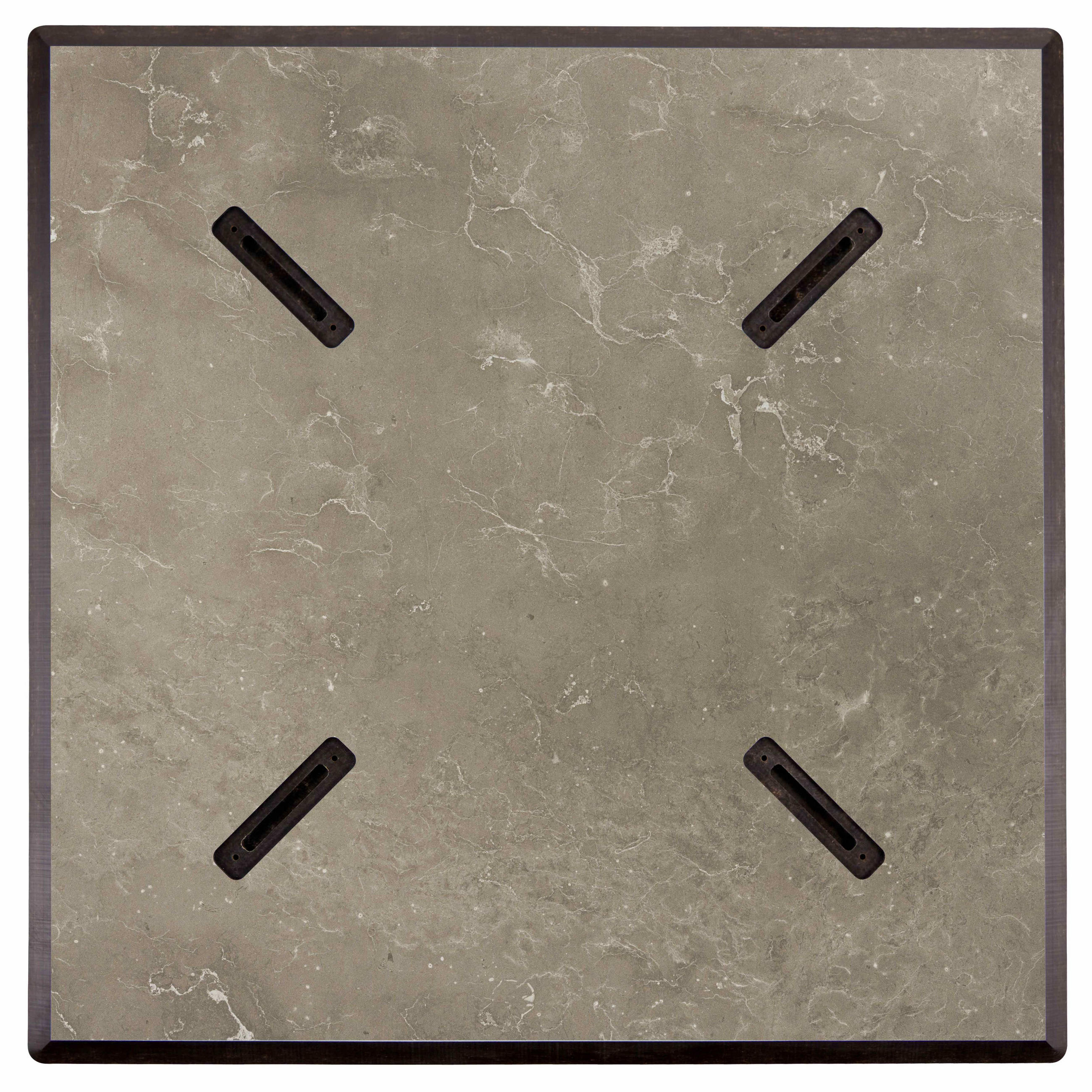 TISCHPLATTE 60 x 60 cm, Marmor Beige - Beige, Kunststoff (60/60/1.25cm) - Oviala