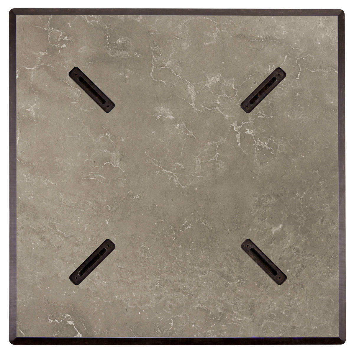 TISCHPLATTE 60 x 60 cm, Marmor Beige - Beige, Kunststoff (60/60/1.25cm) - Oviala