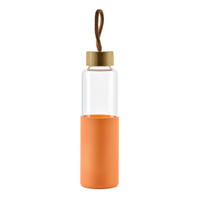 TRINKFLASCHE Hollie Orange 7/7/24 cm Glas - Orange, Glas (0.6L) - Mondex
