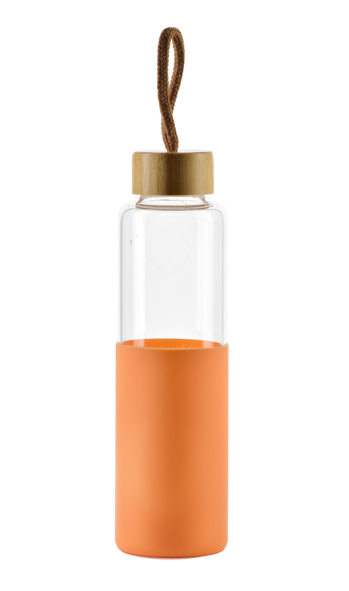 TRINKFLASCHE Hollie Orange 7/7/24 cm Glas - Orange, Glas (0.6L) - Mondex