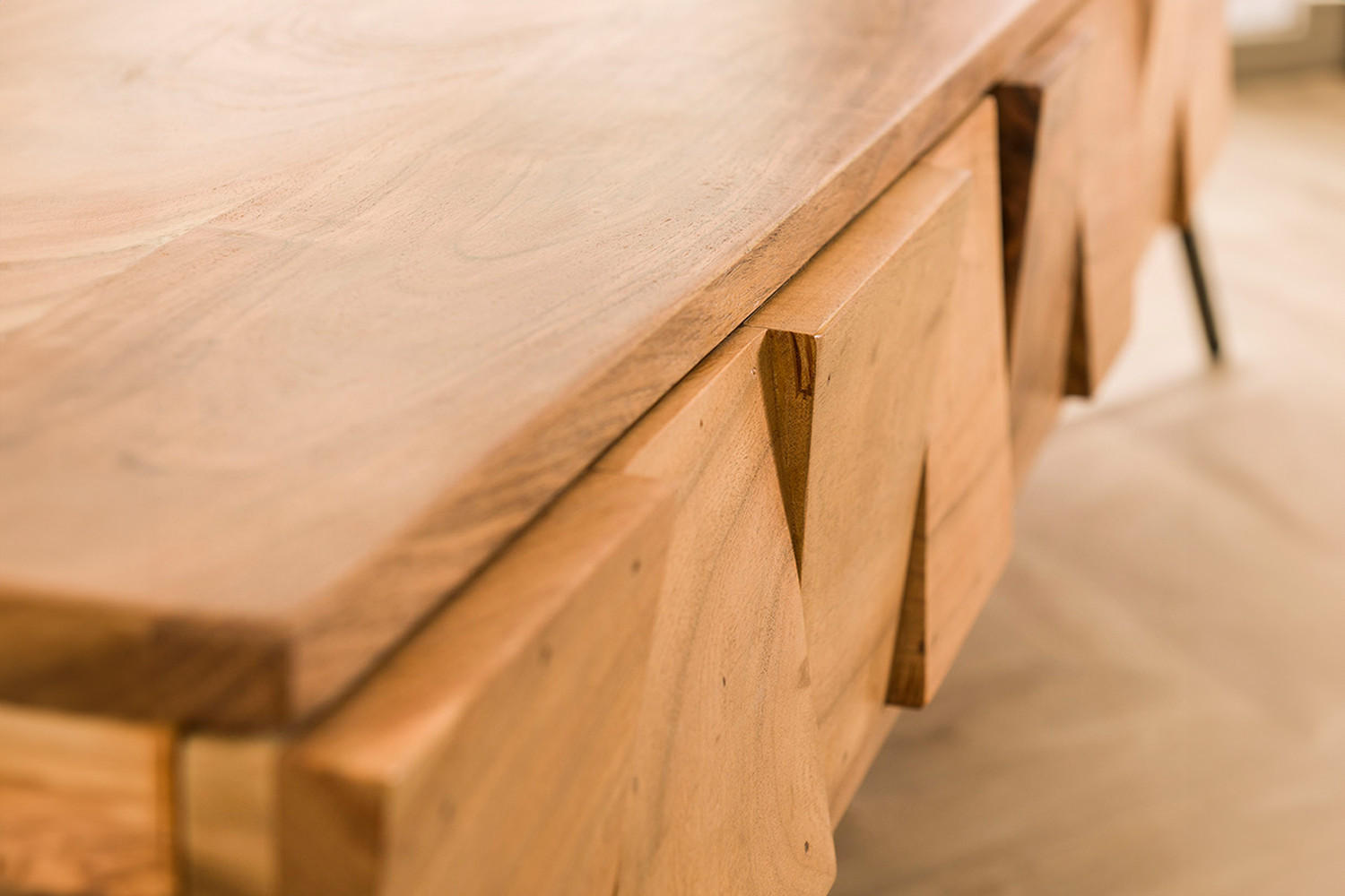 Thumbnail - Kawola Konsolentisch, Braun, Holz, Teilmassiv, 2 Schubladen, Rechteckig, 125x77x40 cm, Wohnzimmer, Wohnzimmertische, Kon...