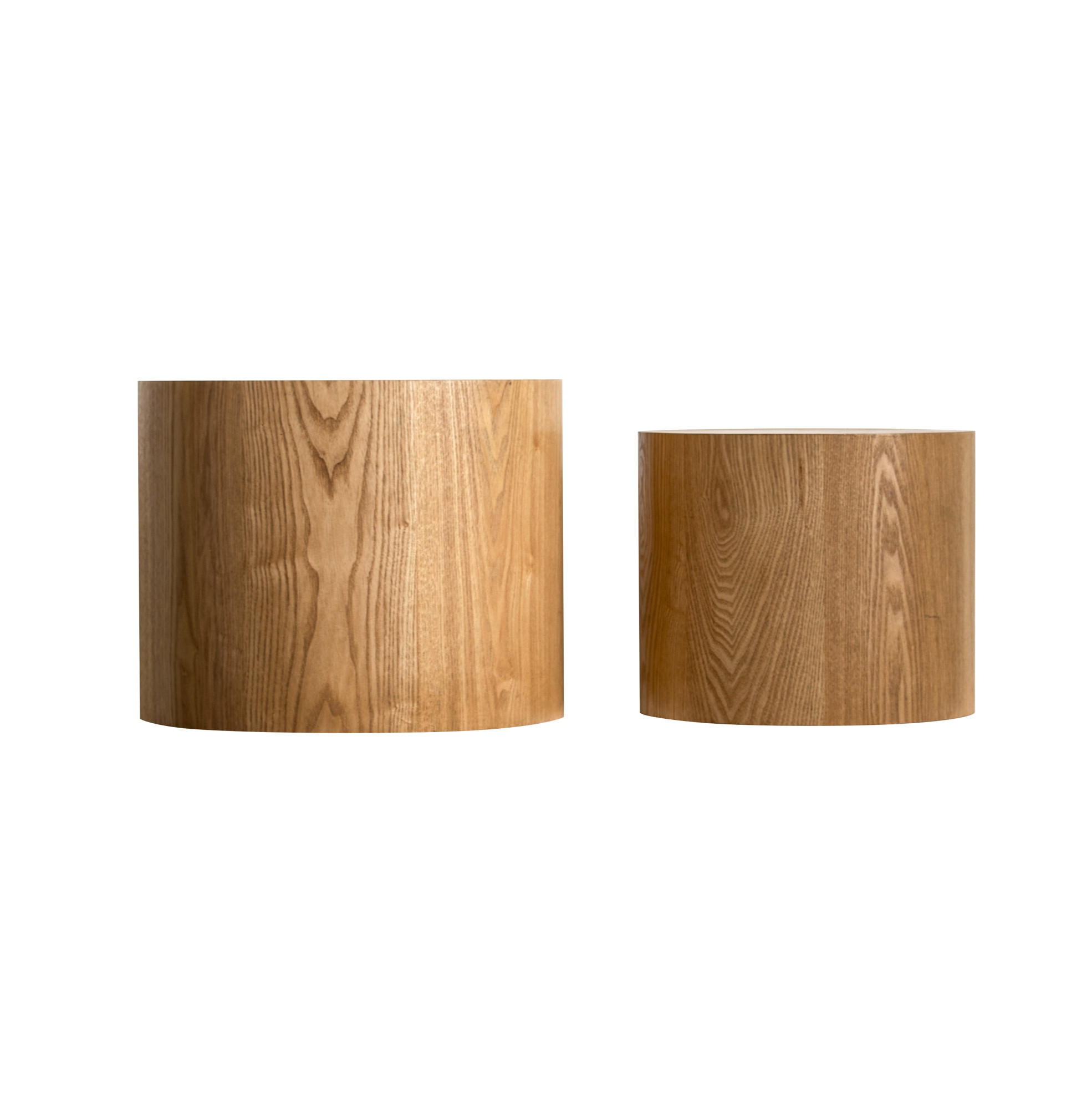 COUCHTISCH-SET 48/48/38 cm Naturholz aus Massivholz und MDF - Naturfarben, Holz (48/48/38cm) - OKWISH
