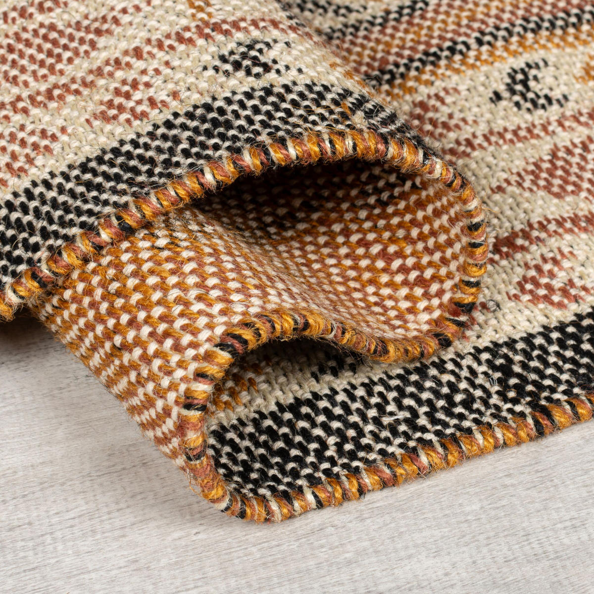 TEPPICH Kurzflor Ethno Muster, Orientalisch, Wohnzimmer Terrakotta Rechteckig 200x290 - Orange, Textil (200/290cm) - KADIMA DESIGN