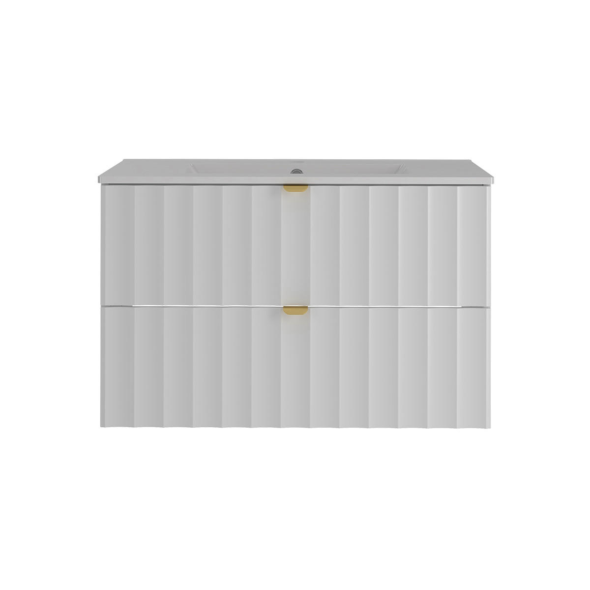 WASCHTISCH 80cm Lexa Weiß - Weiß, Holzwerkstoff (80/50/45.8cm) - Petits-meubles