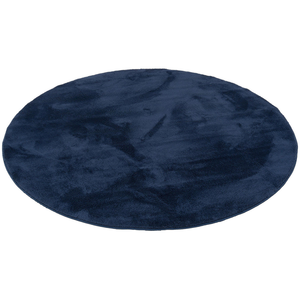 FELLTEPPICH SUPER SOFT PEARL RUND - Dunkelblau, Textil (160/160cm) - Pergamon