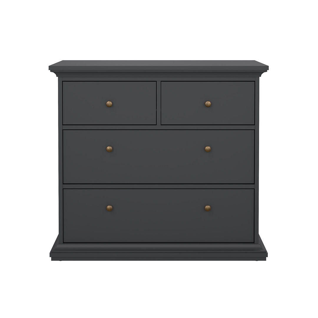 KOMMODE Schwarz - Schwarz, Holzwerkstoff (96/87/48cm) - ebuy24
