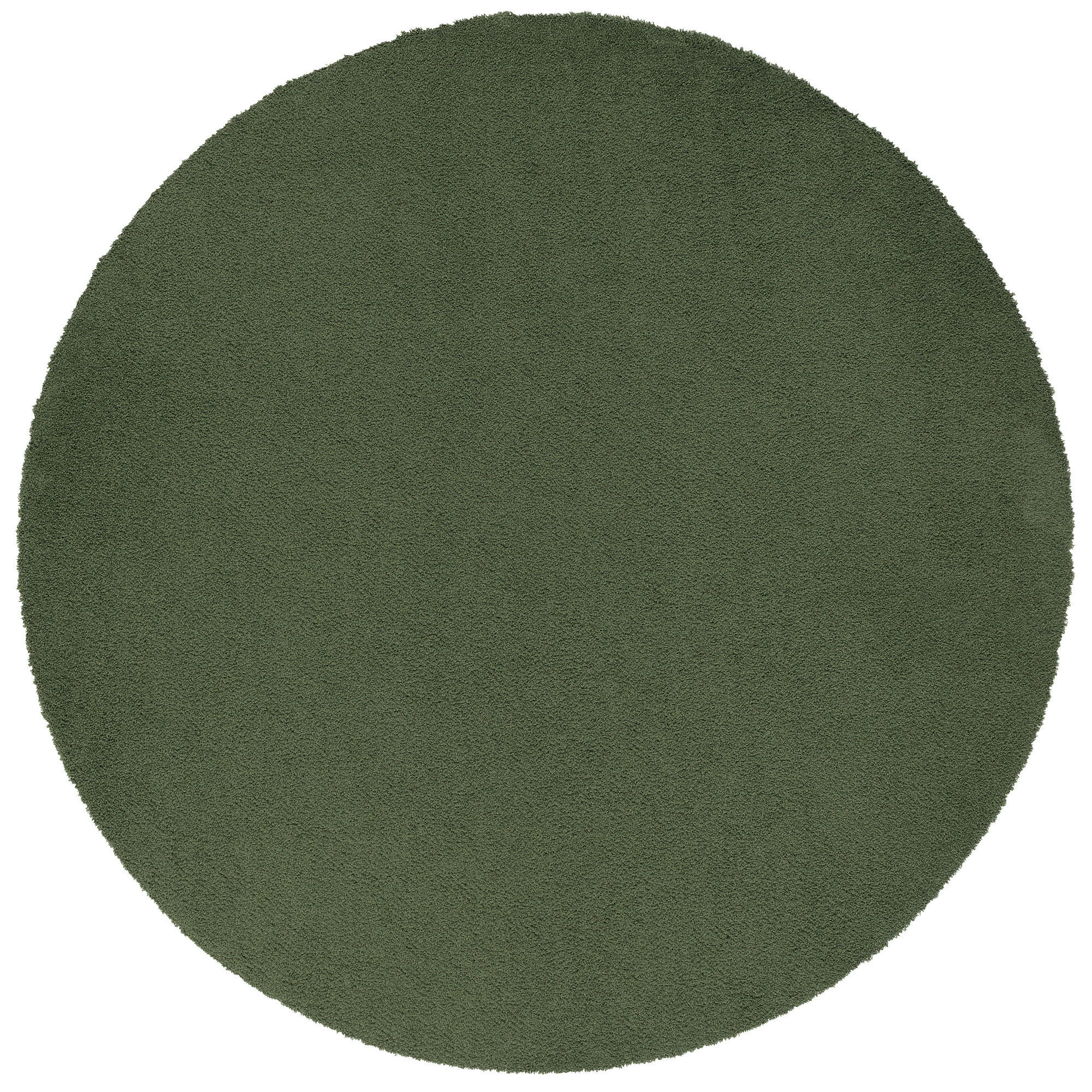 LUXUS HOCHFLOR SHAGGY TEPPICH VELVET RUND - Grün, Textil (100/100cm) - Snapstyle