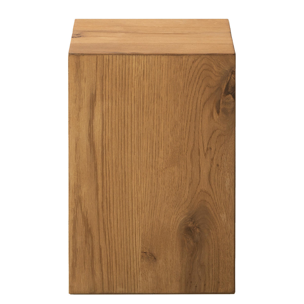 BEISTELLTISCH - Echtholzfurnier - Eichefarben, Holzwerkstoff (27/27/40cm) - home24