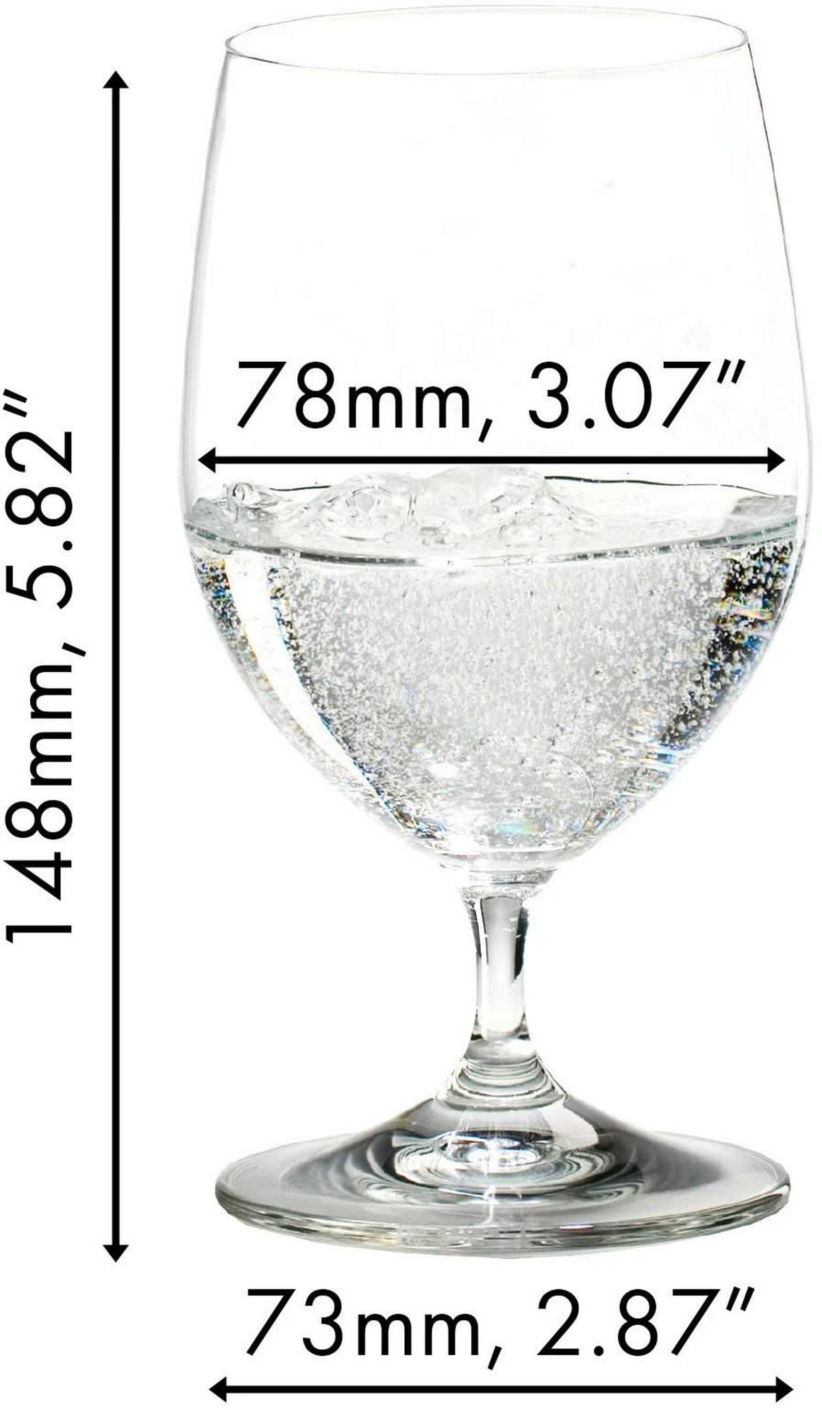 TRINKGLAS Vinum Wasser, hochwertiges Glas, 350 ml, 2er Set - Transparent, Glas (0.35L) - Riedel