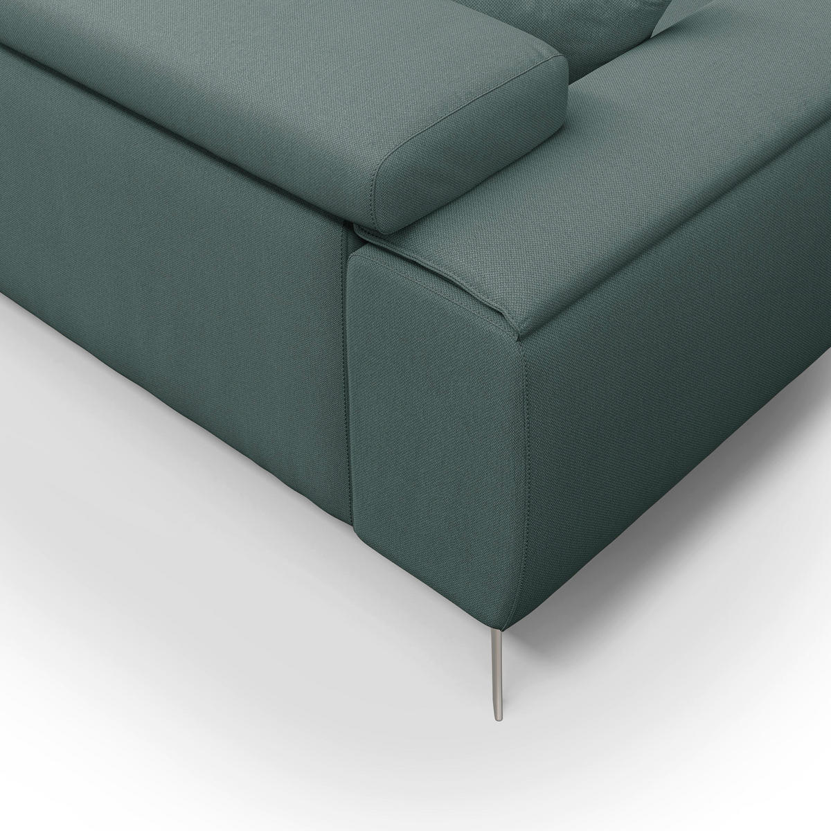 LINEARSOFA Fusion - Grün, Textil (185/73/102cm) - Divani.store
