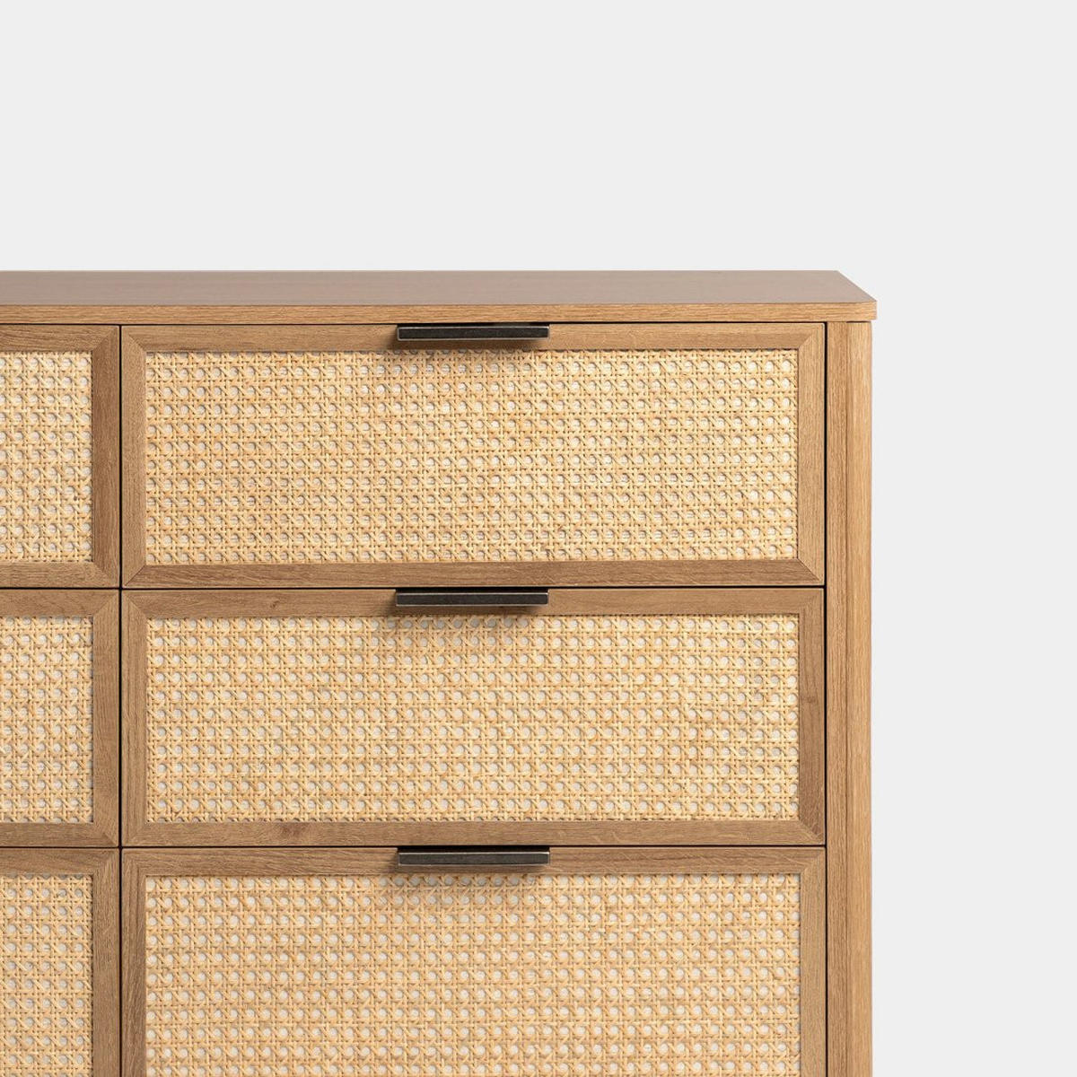 SCHUBLADENKOMMODE DOPPELTE Bent Natürlich 120 cm x 76 cm - Naturfarben, Holzwerkstoff (120/76/40cm) - Klast Home