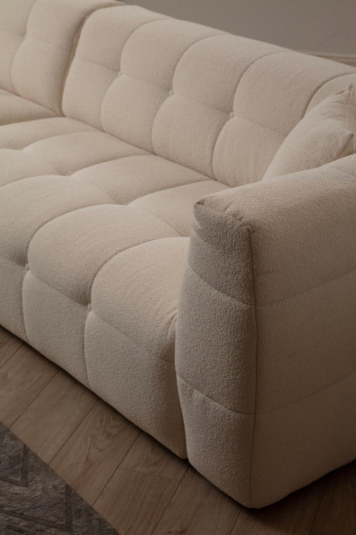 ECKSOFA modernes Design - Beige/Schwarz, Holz/Kunststoff (300/150cm) - myHomelando