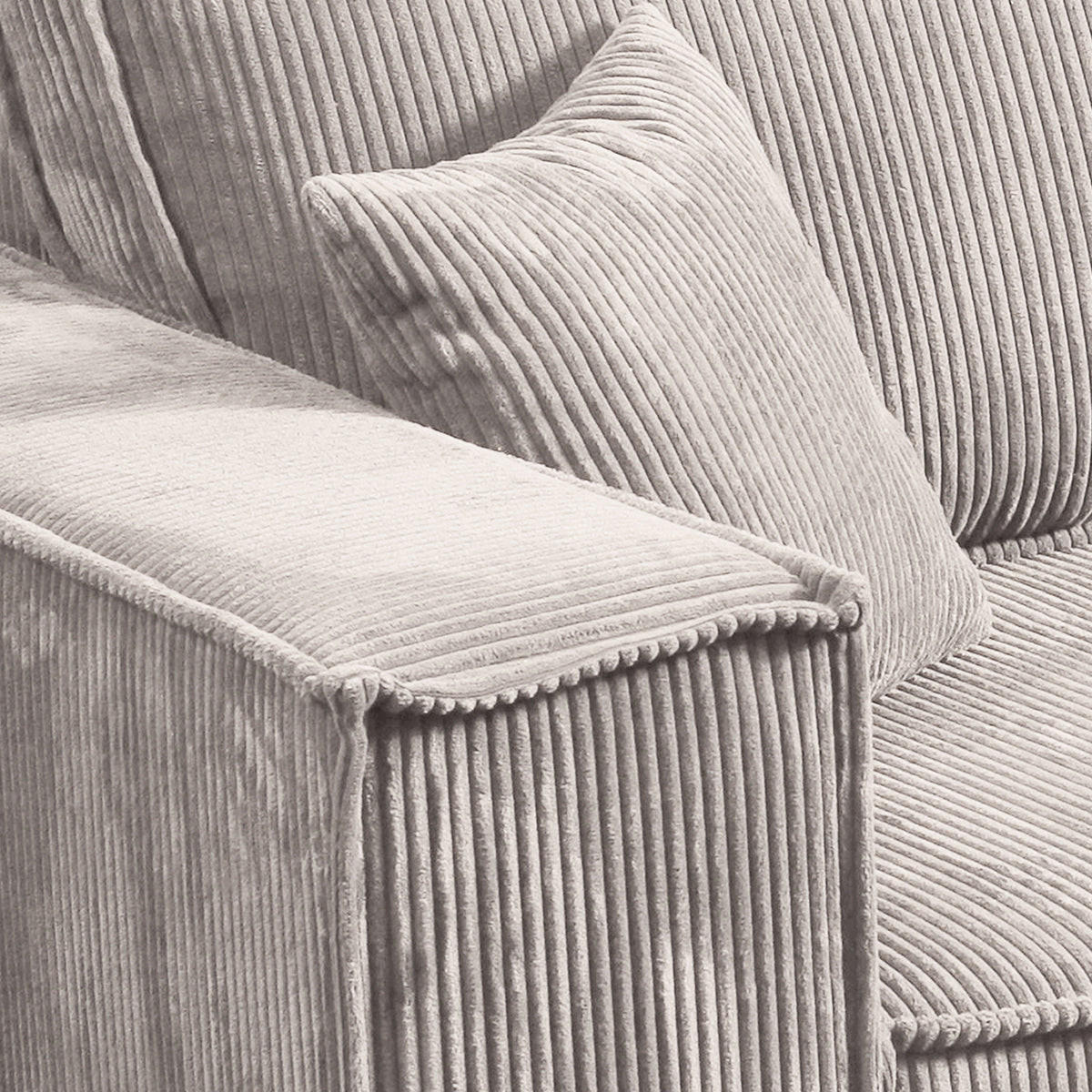 SOFA Isaac 4 Sitzplätze Weiß - Weiß, Holzwerkstoff (255/85/105cm) - Petits-meubles