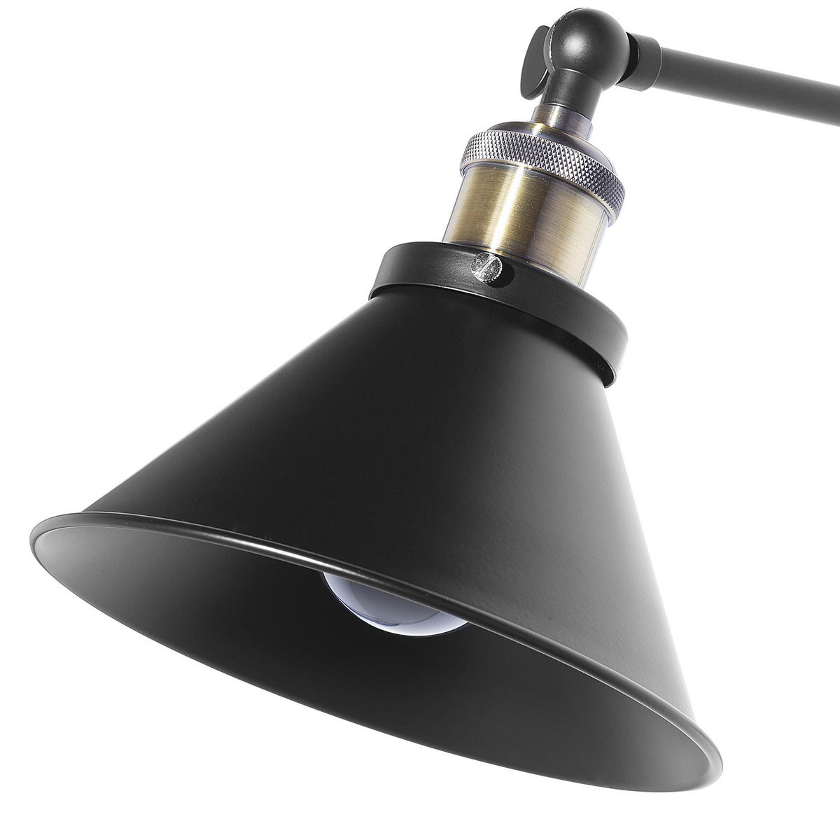 WANDLEUCHTE 2er-Set Narva 73/19/20 cm - Schwarz, Metall (73/20/73cm) - Beliani