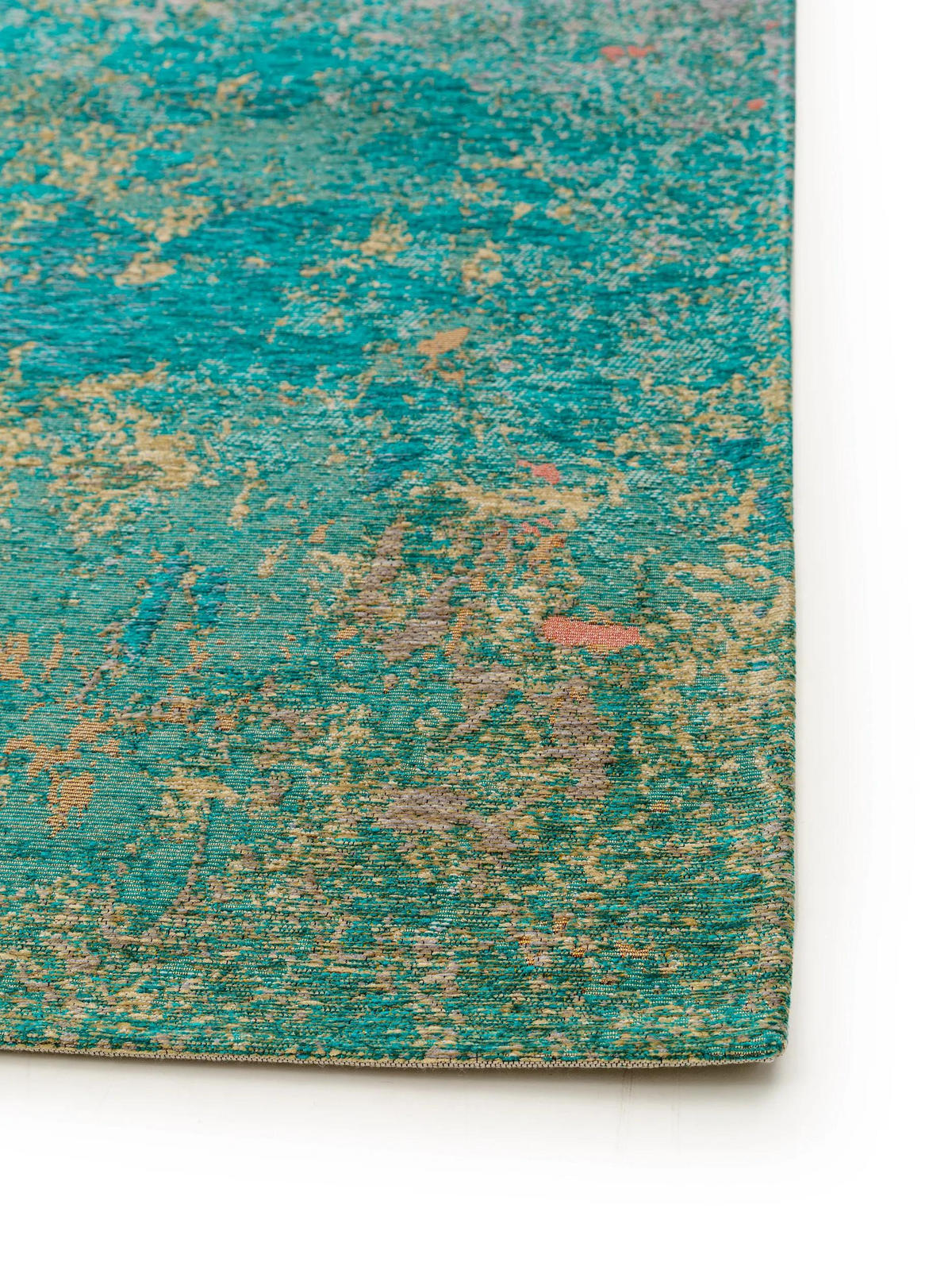 FLACHGEWEBETEPPICH Stay Türkis 80x165 cm - Türkis, Textil (80/165cm) - benuta Pop