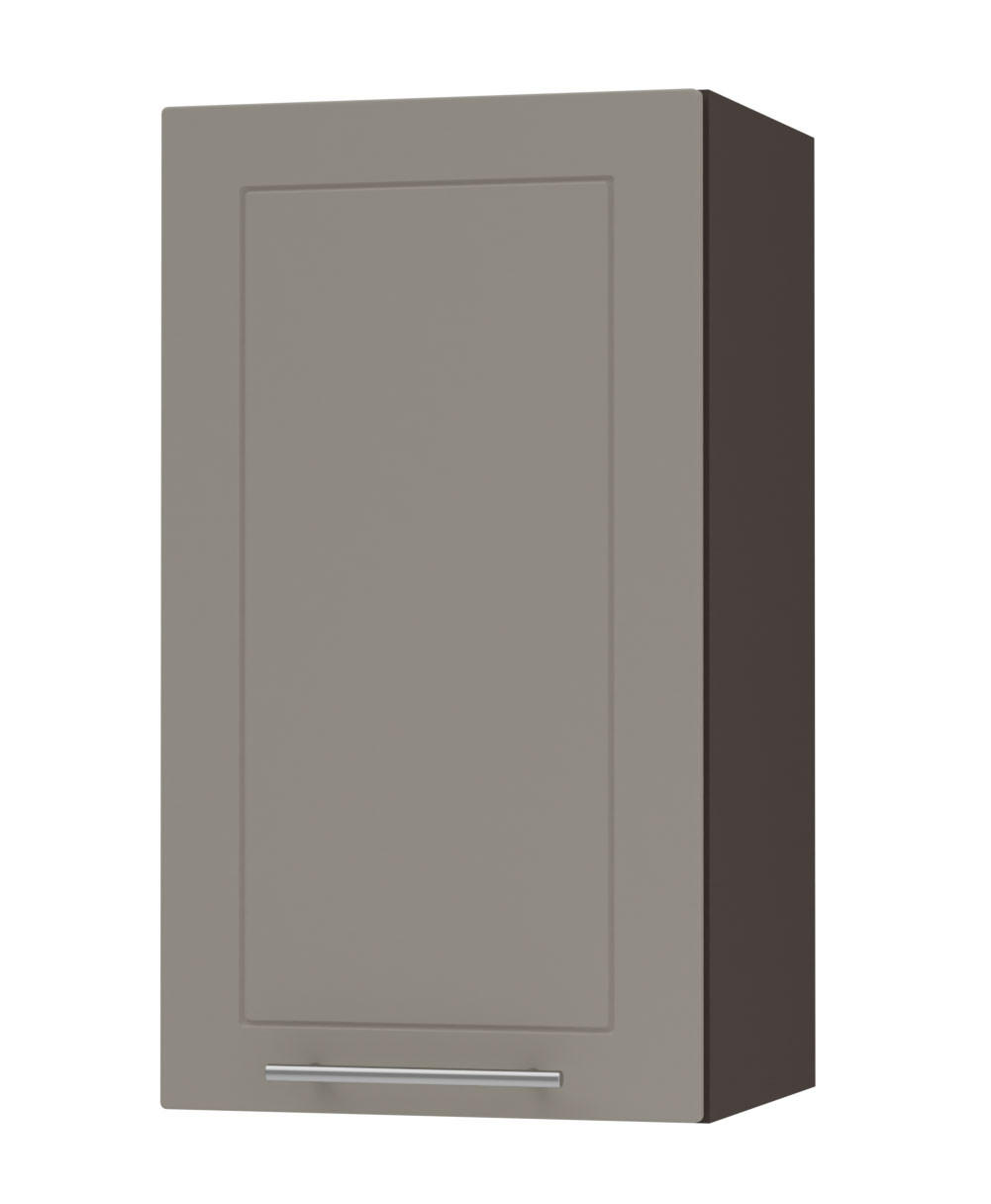 Feldmann-Wohnen Küchenhängeschrank Beige, Dunkelgrau 40x72x32.5 cm